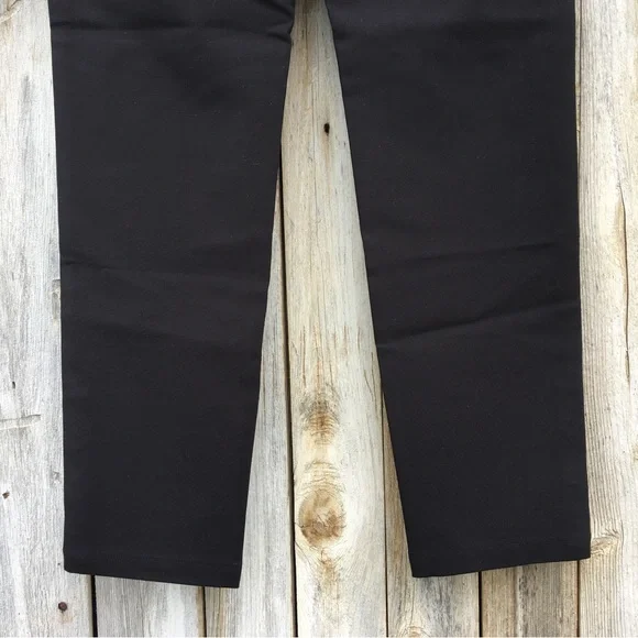 NWT Anine Bing Straight Leg Pant Cotton Stretch Black S - Picture 13 of 15